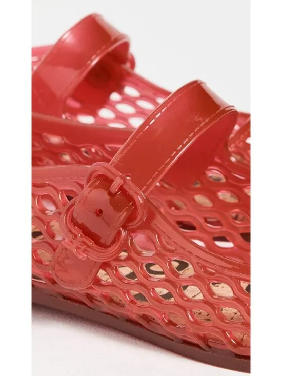 NWOB Sam Edelman Michaela Jelly Mary Jane Flat, Size 9M, Red Jelly - Picture 4 of 12